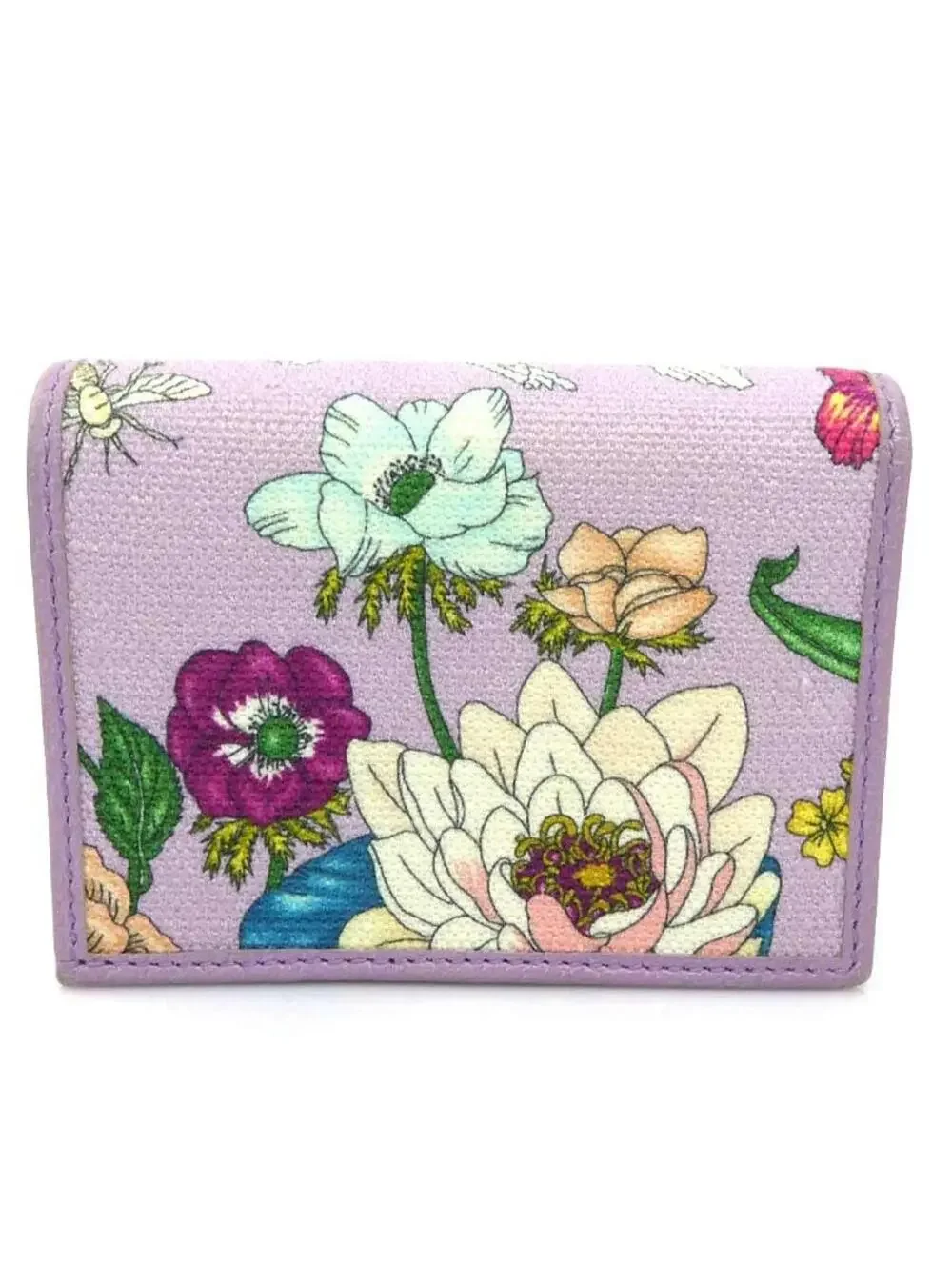 Auth Gucci Flora Bifold Wallet #280398G26B